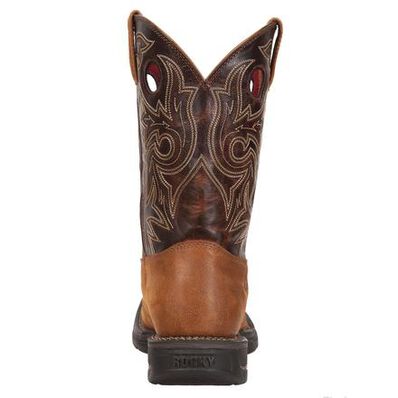 Rocky Long Range: bota vaquera de punta cuadrada, , large