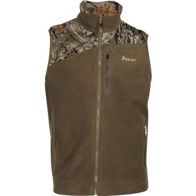 Rocky Full Zip Fleece Vest, Beech, large