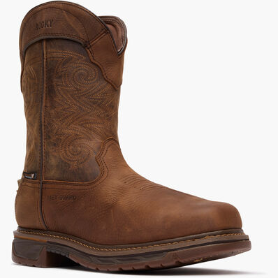 Rocky Square Toe Internal Met Guard Western Boot with TPU Heel Counter, , large