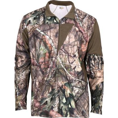 Rocky SilentHunter 1/4 Zip Shirt, Mossy Oak Country, large