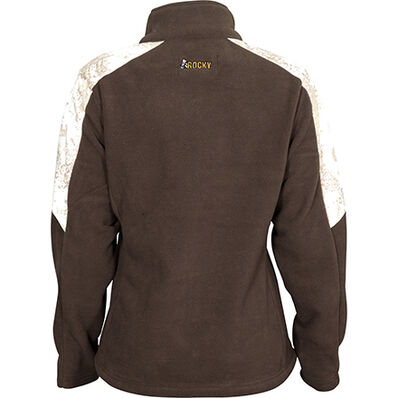 Rocky Women's Full Zip Fleece Jacket, Rocky Venator Snow Camo, large