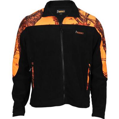 Rocky SilentHunter Fleece Jacket, Mossy Oak Blaze, large