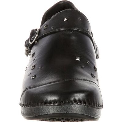 Zueco de cuero Rocky 4EurSole con tachas para mujeres, , large