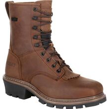 Rocky Square Toe Logger Waterproof Work Boot