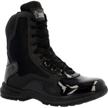 Rocky Cadet 8" Black Side Zip Public Service Boot