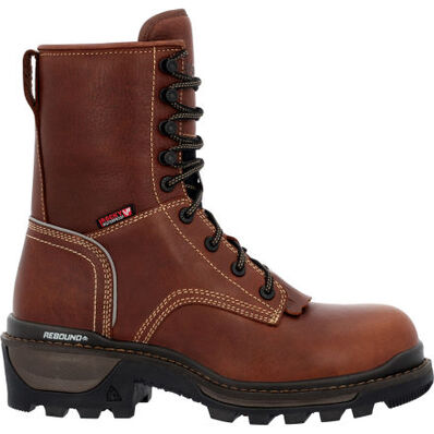 Rocky Rams Horn Waterproof Logger Boot, , large