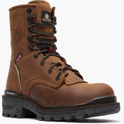 Rocky Rams Horn Logger Composite Toe Work Boot, , large