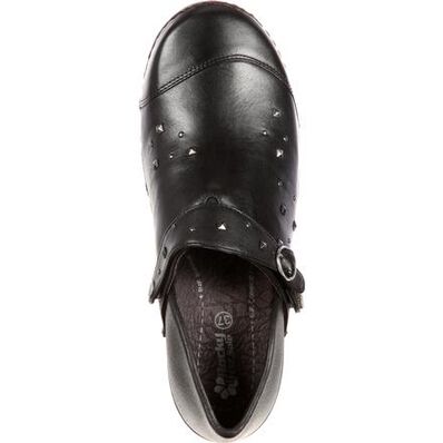 Zueco de cuero Rocky 4EurSole con tachas para mujeres, , large