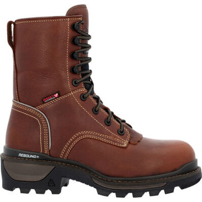 Rocky Rams Horn Logger Composite Toe Waterproof 400G Insulated Work Boot, , large