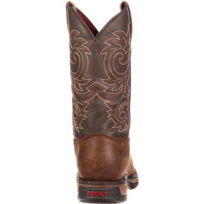 Bota sin cordones impermeable Rocky Long Range con punta de acero, , large