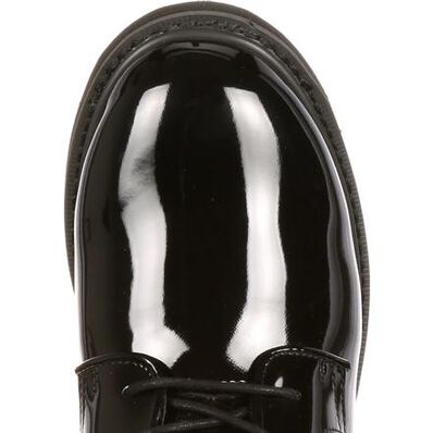 Vestido Rocky de cuero con cordones Chukka de alto brillo, , large