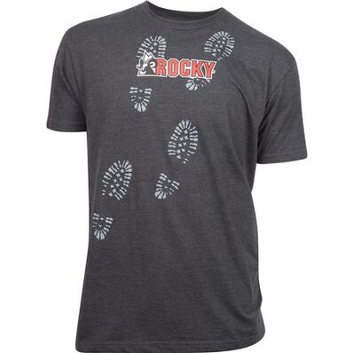 Camiseta Rocky con huellas de bota para hombre, , large