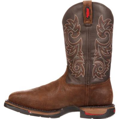 Bota sin cordones impermeable Rocky Long Range con punta de acero, , large