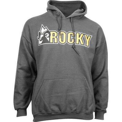 Sudadera con capucha y logo para hombre Rocky, GRIS, large