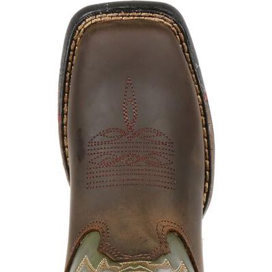 Bota vaquera para niños Rocky Long Range de punta cuadrada, , large