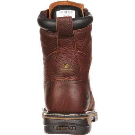 Bota impermeable de trabajo Rocky IronClad de 8 in para hombre