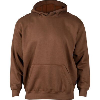 Rocky Worksmart Hooded Sweatshirt, BROWN, large