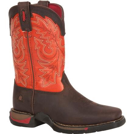 Botas vaqueras para ni o con punta cuadrada Rocky Long Range n. RW042