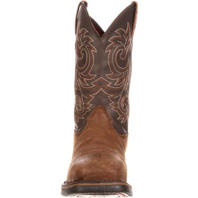 Bota sin cordones impermeable Rocky Long Range con punta de acero, , large