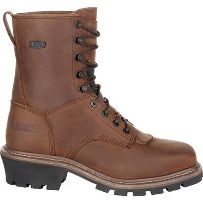 Rocky Square Toe Logger Composite Toe Waterproof Work Boot, , large
