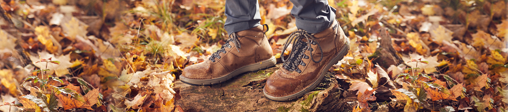 man wearing rocky legacy 32 hiking boots