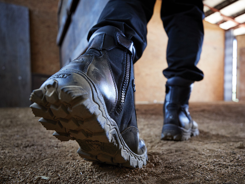 rocky black boots for military and public service
